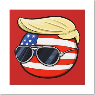 Funny Meme America Polandball Posters and Art